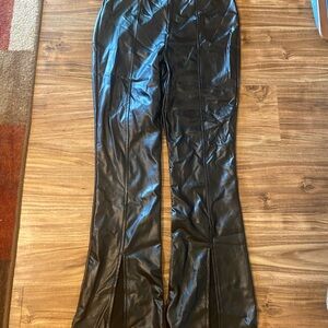 Wild Fable Black Faux Leather Trousers